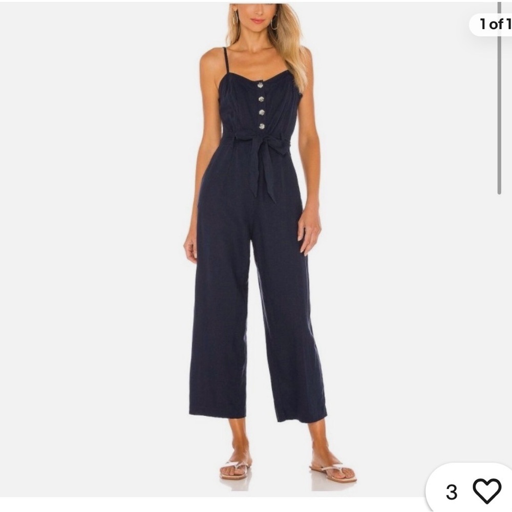 Rails Harper Midnight Blue Buttoned Jumpsuit